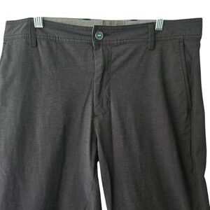 Linksoul Boardwalker Pants Mens 34L Charcoal Black 4-Way Stretch Golf Chinos